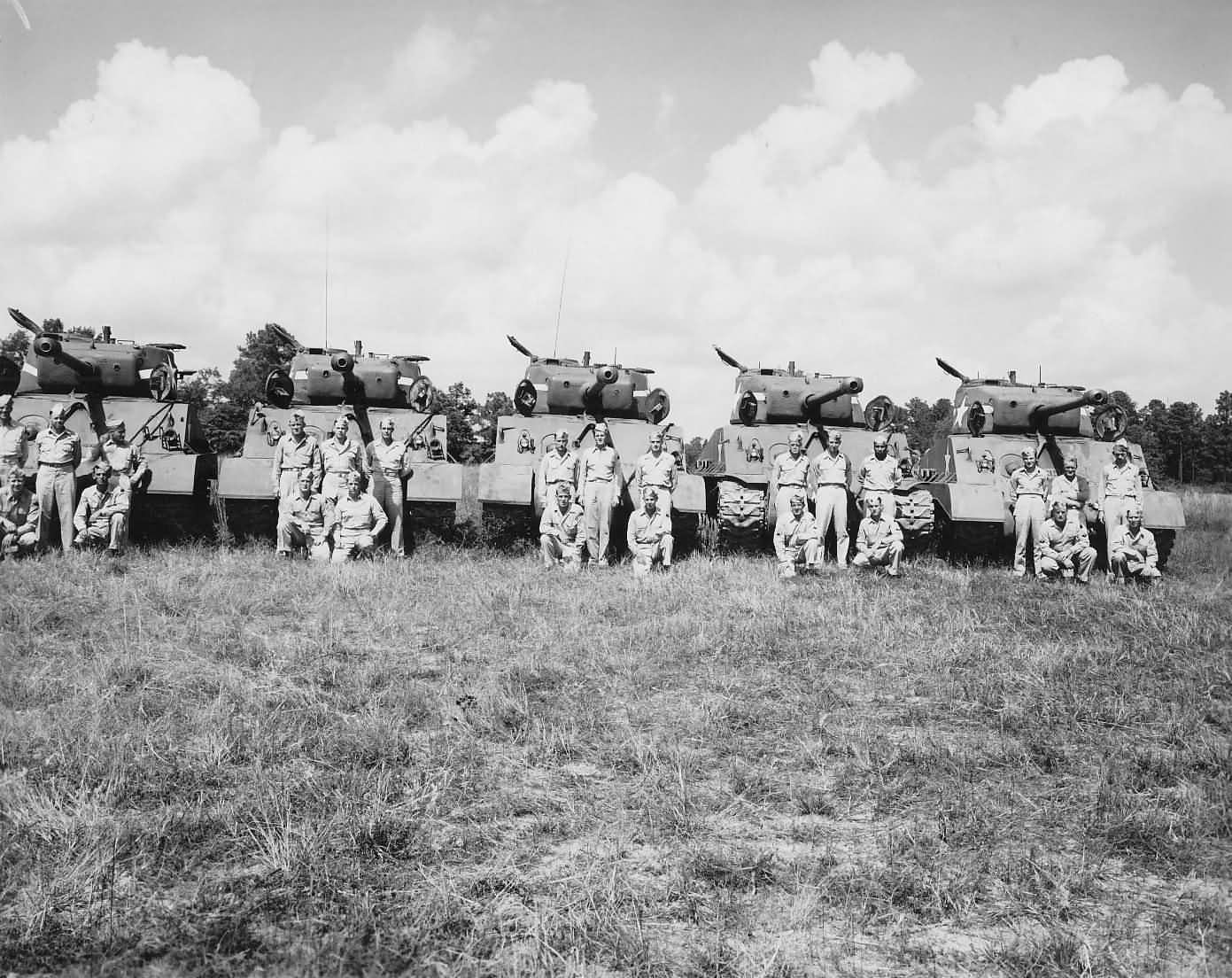 3rd Platoon Company A 812th Tank Battalion M4 Shermans 1945