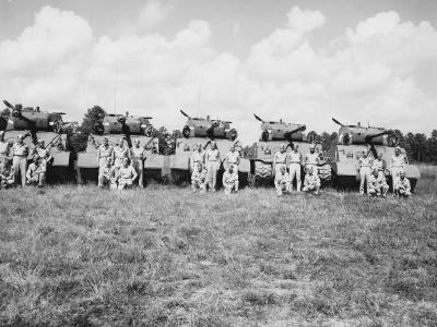 3rd Platoon Company A 812th Tank Battalion M4 Shermans 1945