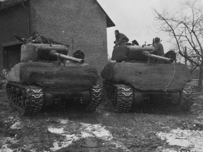 Field Modified M4 Sherman From 29th Infantry Division 747th Tank Bn 1945