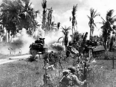 M4 Sherman Tanks Phillipines 1945