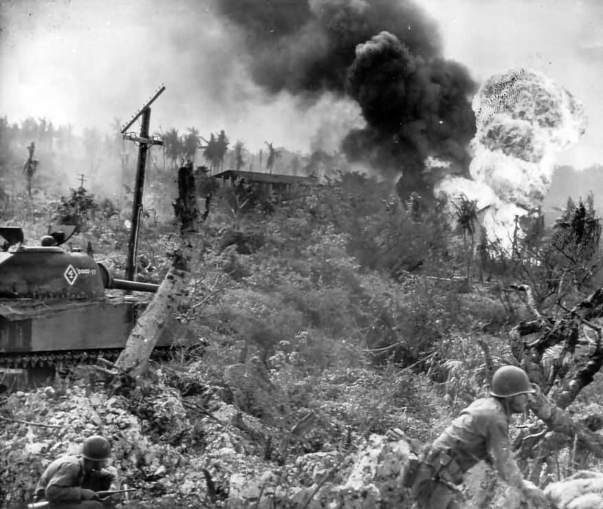 USMC M4 Sherman tank #4 Doot It Guam 1944