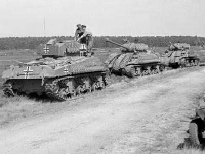 German M4 Sherman Firefly tanks