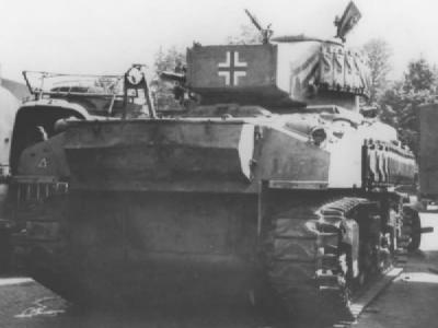 German M4 Sherman rear view