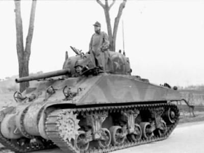 German M4 Sherman Italy 1944