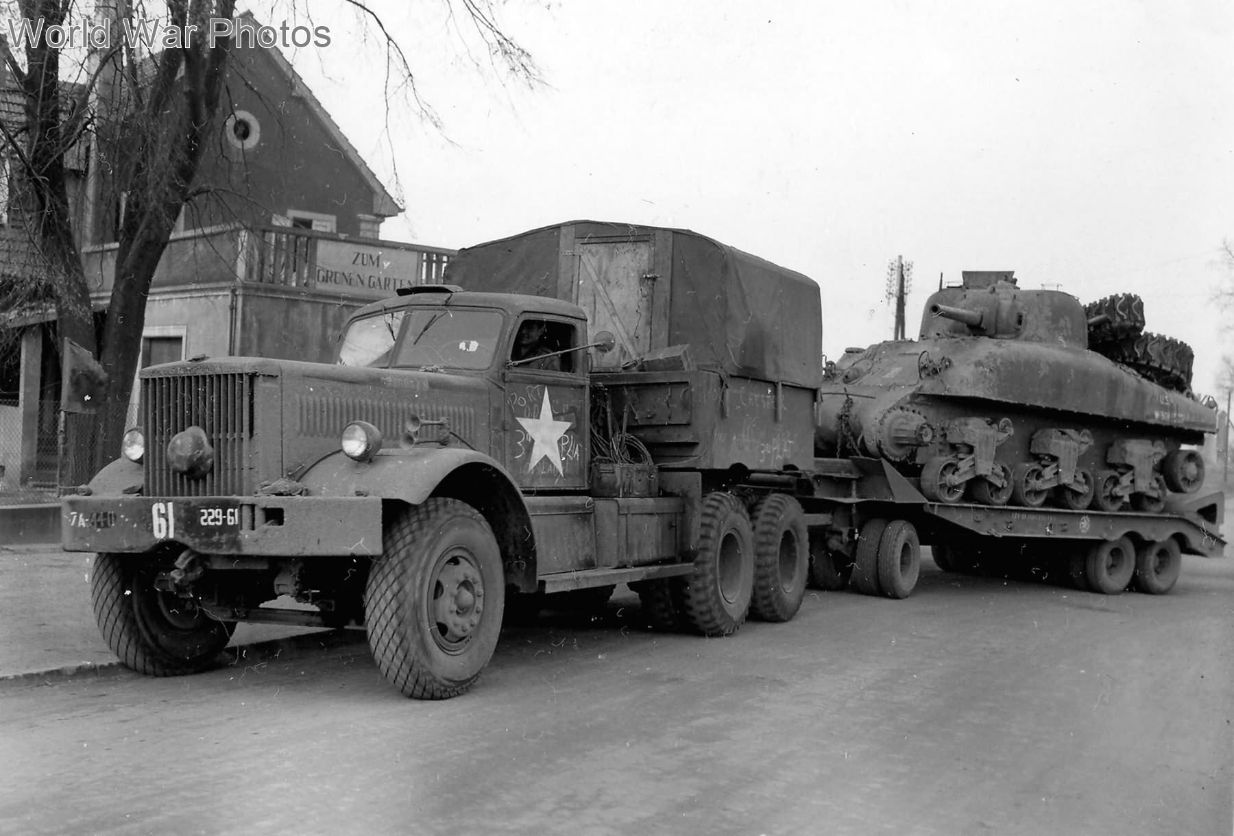 military tank transporter turbosquid