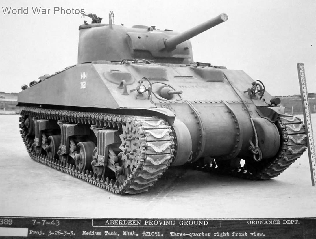 M4A4 Sherman front vew | World War Photos