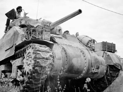 Sherman tank of 3rd Hussars