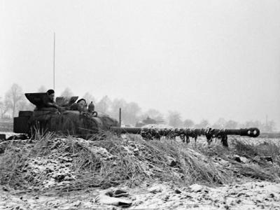 A well hidden M4 Firefly Gangelt 1 January 1945