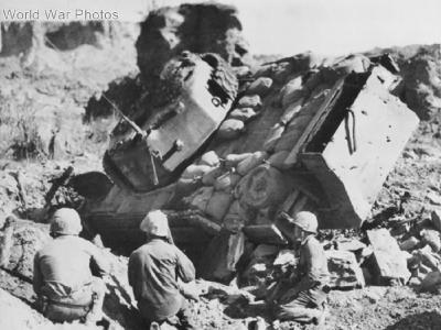 M4 named Lucky of 5th Marines Tank Battalion Iwo jima