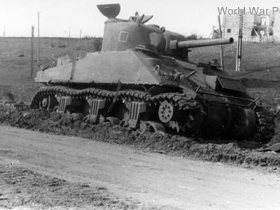 Destroyed British M4 italy