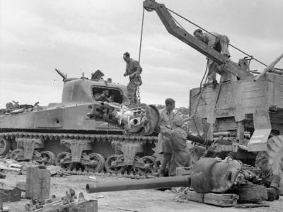 Sherman III of the 26th Armoured Brigade Italy 1944