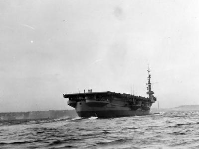 Carrier USS Cape Gloucester CVE-109 stern