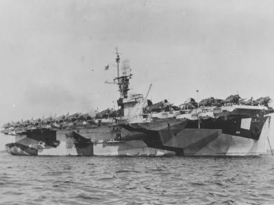 Escort carrier USS Shipley Bay CVE-85