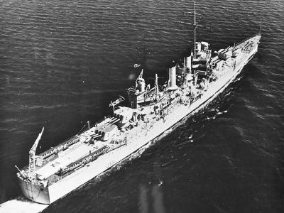 Light cruiser USS Nashville CL-43 stern view