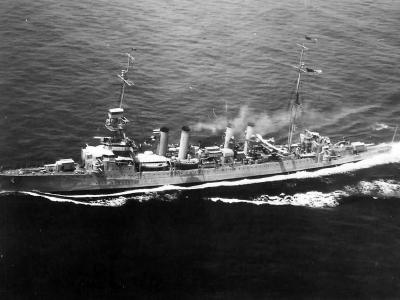 Omaha class light cruiser USS Detroit CL-8 1944