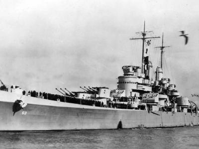 USS Mobile (CL-63) US Navy Light Cruiser