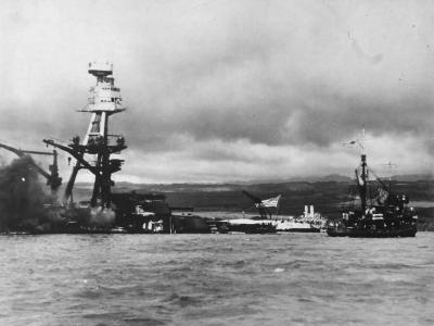 Battleship USS Arizona at Pearl Harbor