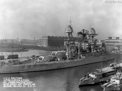 Battleship USS Arizona BB-39 in 1931