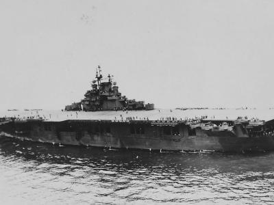 Essex class aircraft carrier USS Bunker Hill CV-17