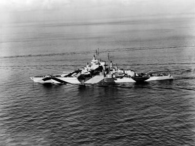 USS California is painted in camouflage Measure 32 Design 16D
