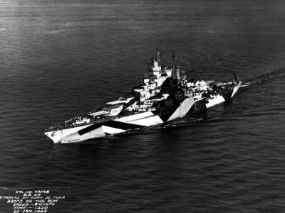 USS California (BB-44) underway 1944