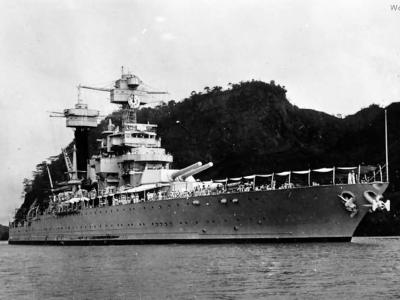 USS Colorado in Panama Canal 1936