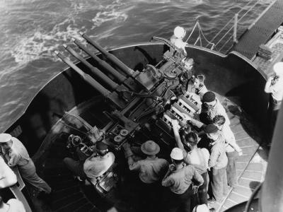 28mm mount USS Enterprise 1942