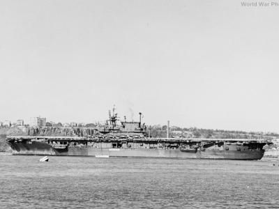 USS Enterprise at New York after WW2
