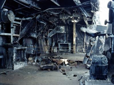 USS Enterprise damaged in the Battle of Solomon Islands