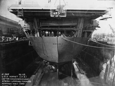 USS Hornet stern view – Norfolk Navy Yard