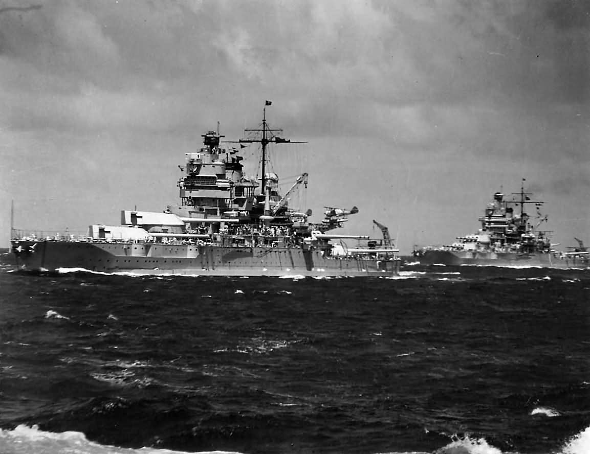 Battleships USS IDAHO BB-42 and USS NEW MEXICO BB-42, 1938