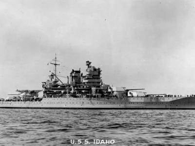 USS Idaho (BB-42) following modernization 1934