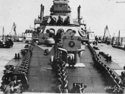 USS Idaho BB-42 14” forward guns 2