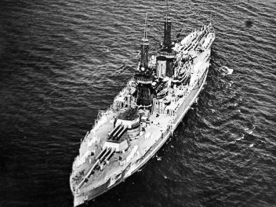 Battleship USS Idaho top