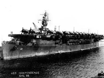 USS Independence port side
