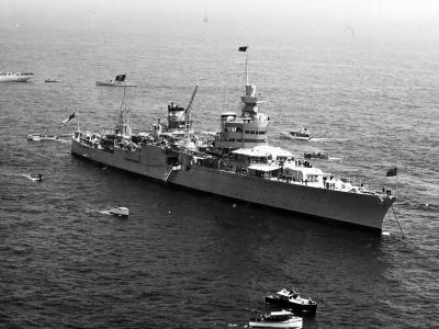 Cruiser USS Indianapolis at New York 31 May 1934