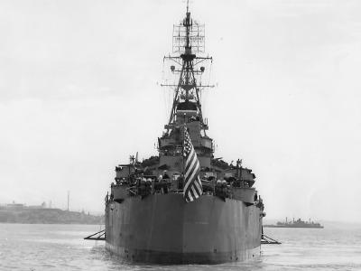 Cruiser USS Indianapolis CA-35 Stern