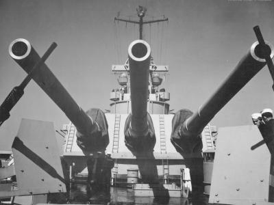 Battleship USS Iowa during WW2
