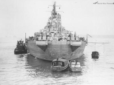 USS Iowa stern