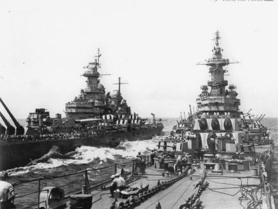 USS Missouri and Iowa