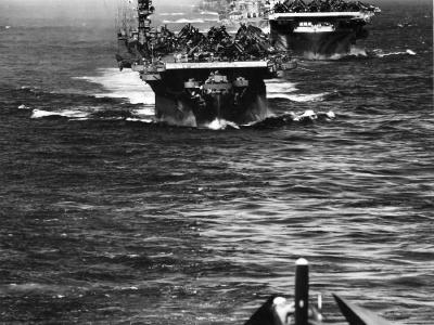 USS Langley enter Ulithi on 12 December 1944