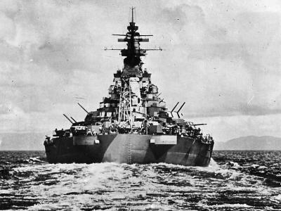 Stern View of USS Missouri (BB-63) 1944
