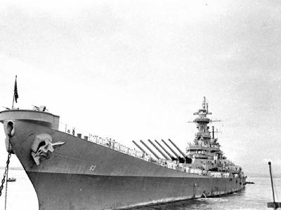 USS Missouri (BB-63) in 1945
