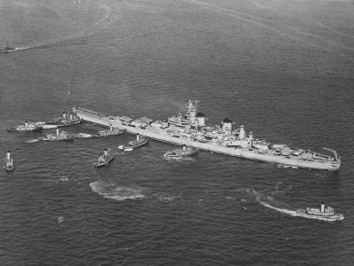 USS Missouri Leaving Bayonne