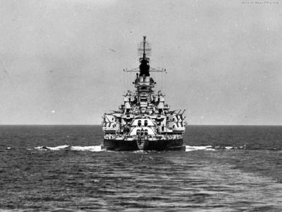 Battleship USS Nevada stern view