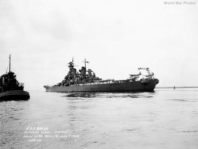 Stern view of USS New Jersey