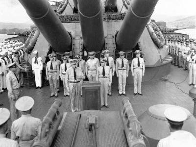 USS New Mexico Change of Command at Efate 2