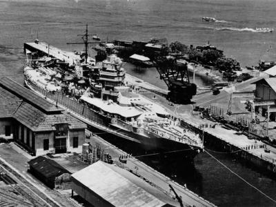 USS New Mexico in Panama Canal 1936