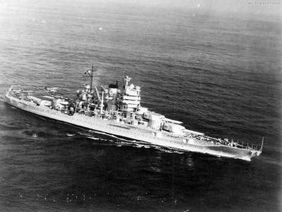Battleship USS New Mexico underway