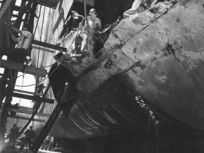 Damaged USS North Carolina October 1942